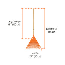 Cargar imagen en el visor de la galería, Escoba plástica rígida para jardín, 26 dientes, mango 48&quot; TRUPER EP-26R (19788)