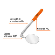 Cargar imagen en el visor de la galería, Espejo circular telescópico de inspección, 5 cm, TRUPER ESP-TEL (14544)