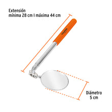 Cargar imagen en el visor de la galería, Espejo circular telescópico de inspección, 5 cm, TRUPER ESP-TEL (14544)