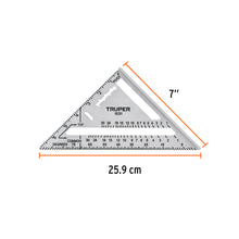 Cargar imagen en el visor de la galería, Escuadra 7&quot; de aluminio para muros de yeso, TRUPER ET-7A (15131)