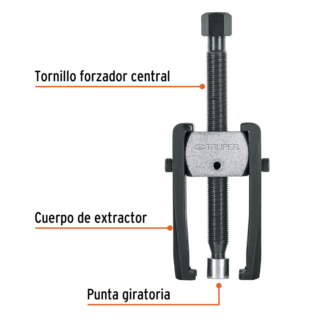 Extractor de poleas, pata de cabra, TRUPER EX-PACA (14501)