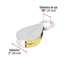 Cargar imagen en el visor de la galería, Garrucha metálica para noria de 2&quot;, FIERO GANO-2 (44116)