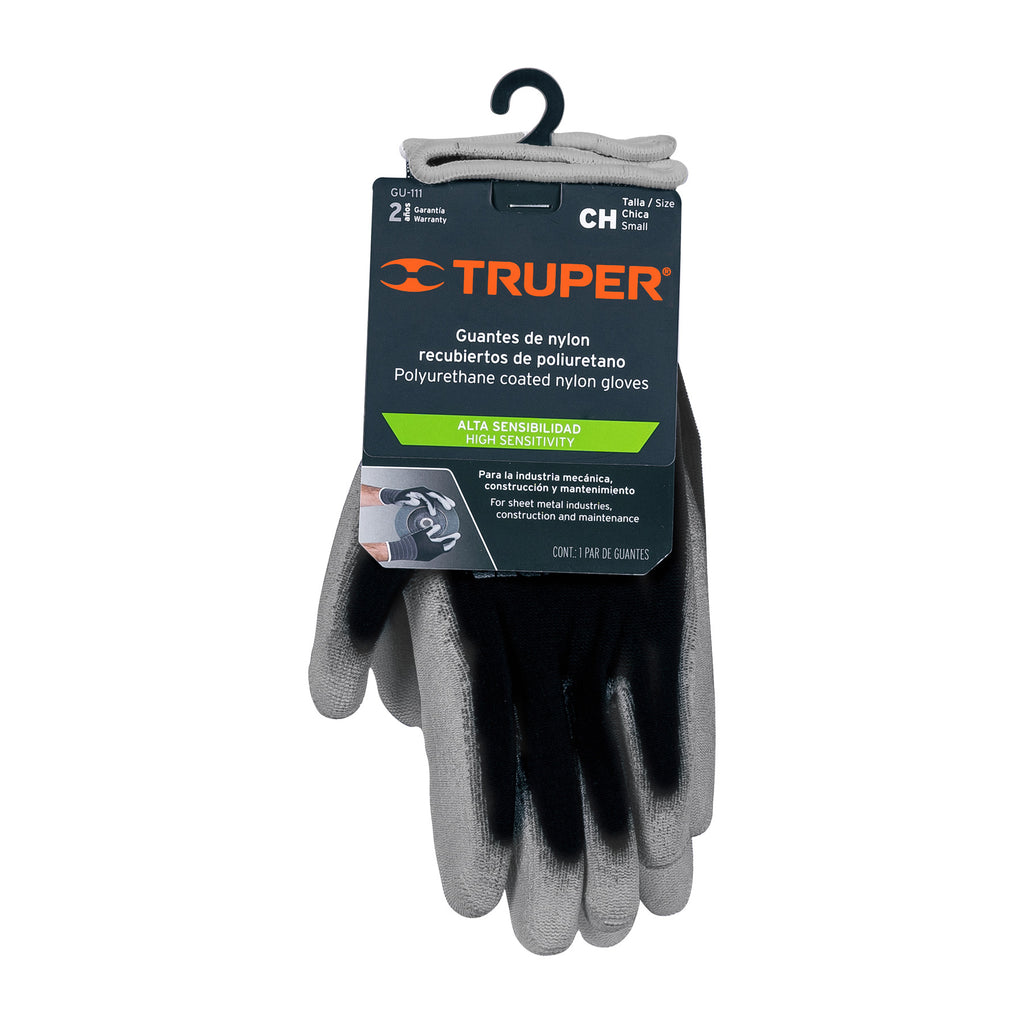 Guantes de nylon recubiertos de poliuretano, CH, TRUPER GU-111 (13290)