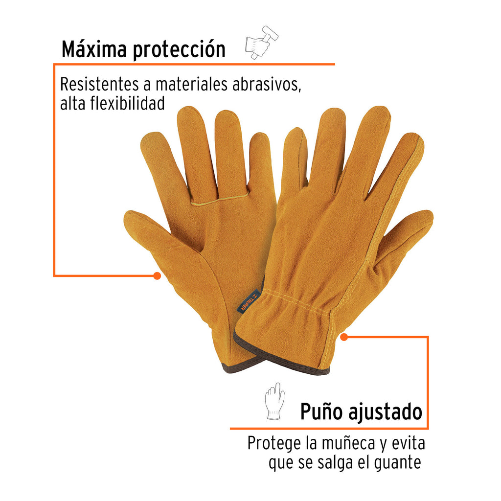 Guantes de carnaza, usos generales, chicos, TRUPER GU-245 (15248)