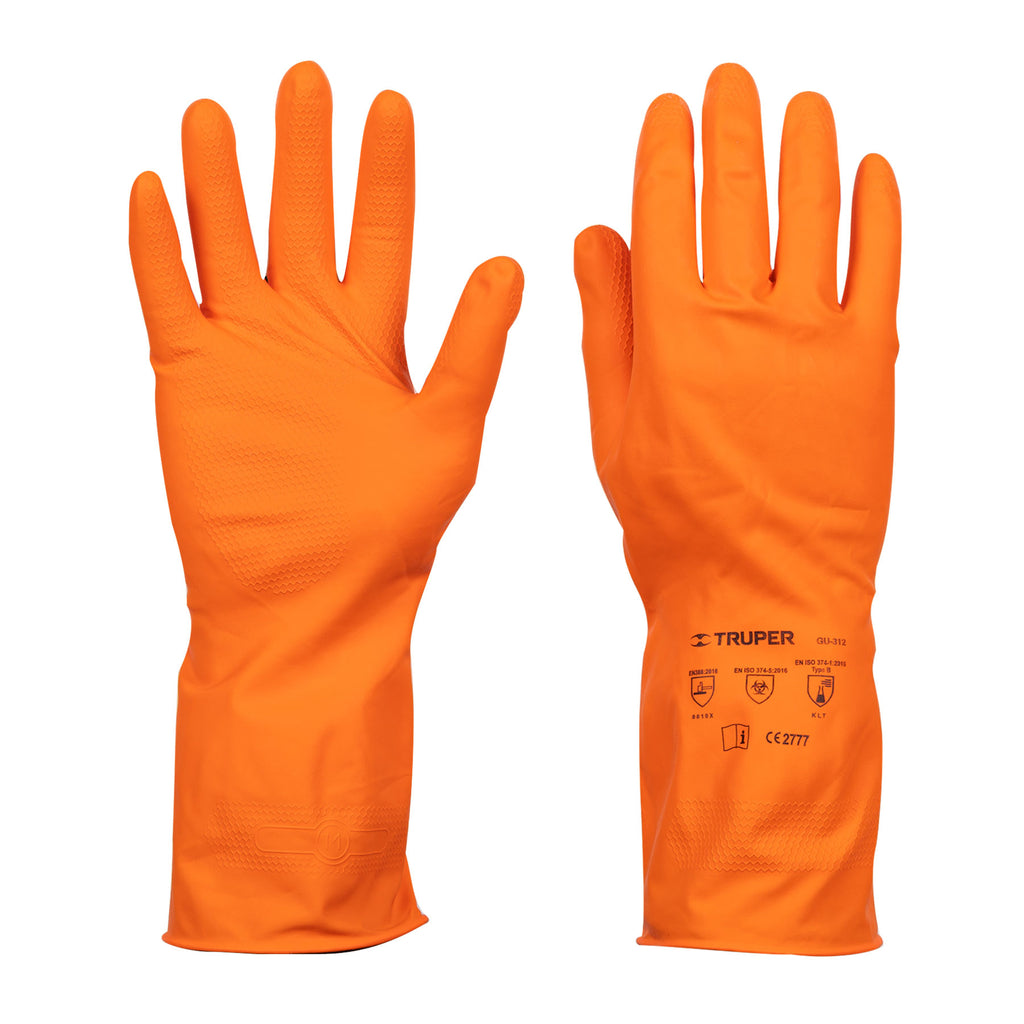 Guantes de látex para limpieza, medianos, TRUPER GU-312 (14262)