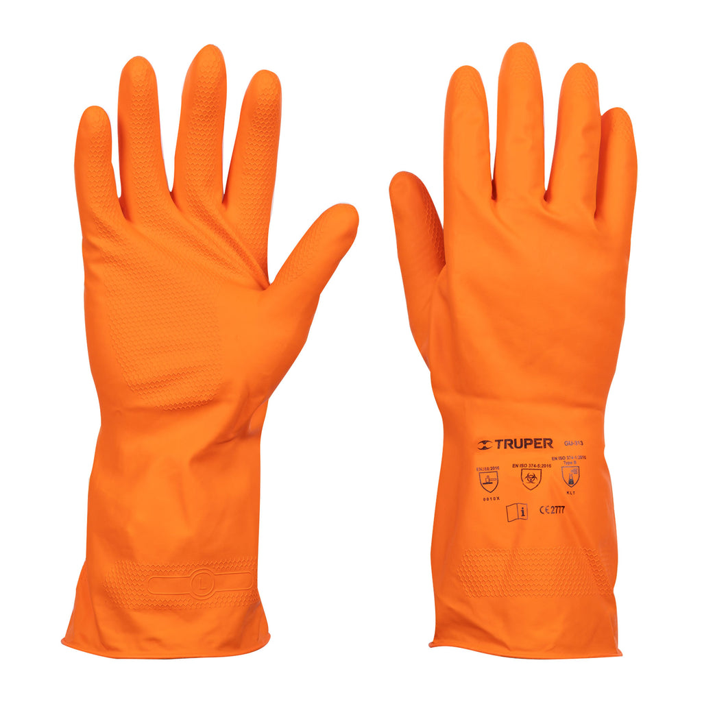 Guantes de látex para limpieza, grandes, TRUPER GU-313 (14263)