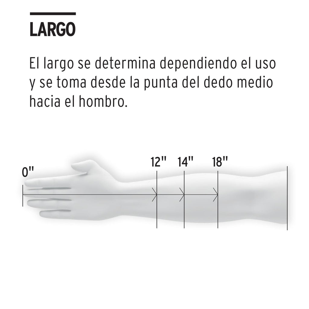 Guantes de látex industriales, grandes, TRUPER GU-323 (14269)