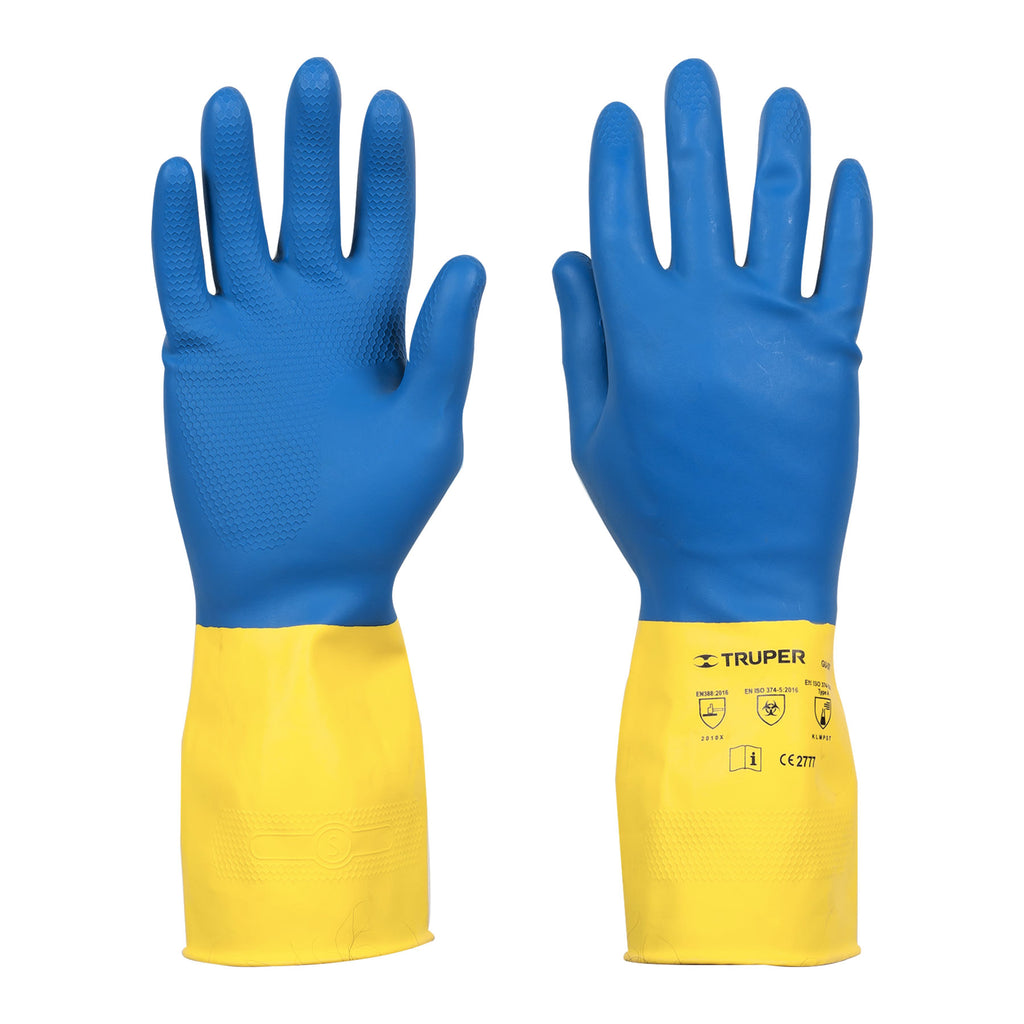 Guantes de látex reforzados para limpieza, chicos, TRUPER GU-331 (13297)