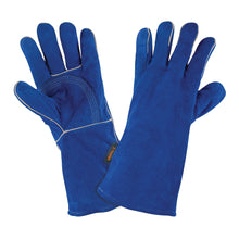 Cargar imagen en el visor de la galería, Guantes para soldador azules reforzados , TRUPER GU-515 (15246)