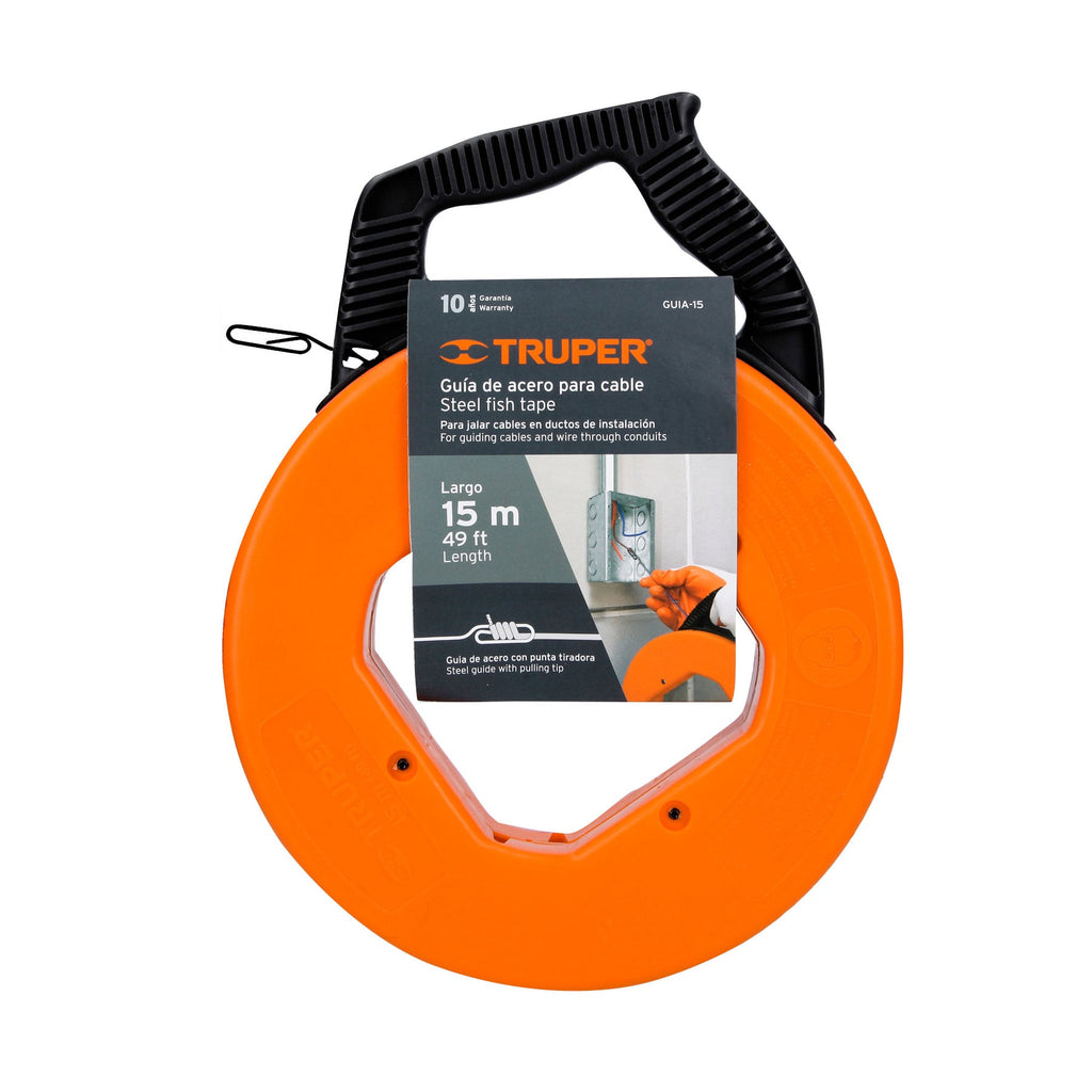 Guía de acero de 15 m para cable, TRUPER GUIA-15 (17751)