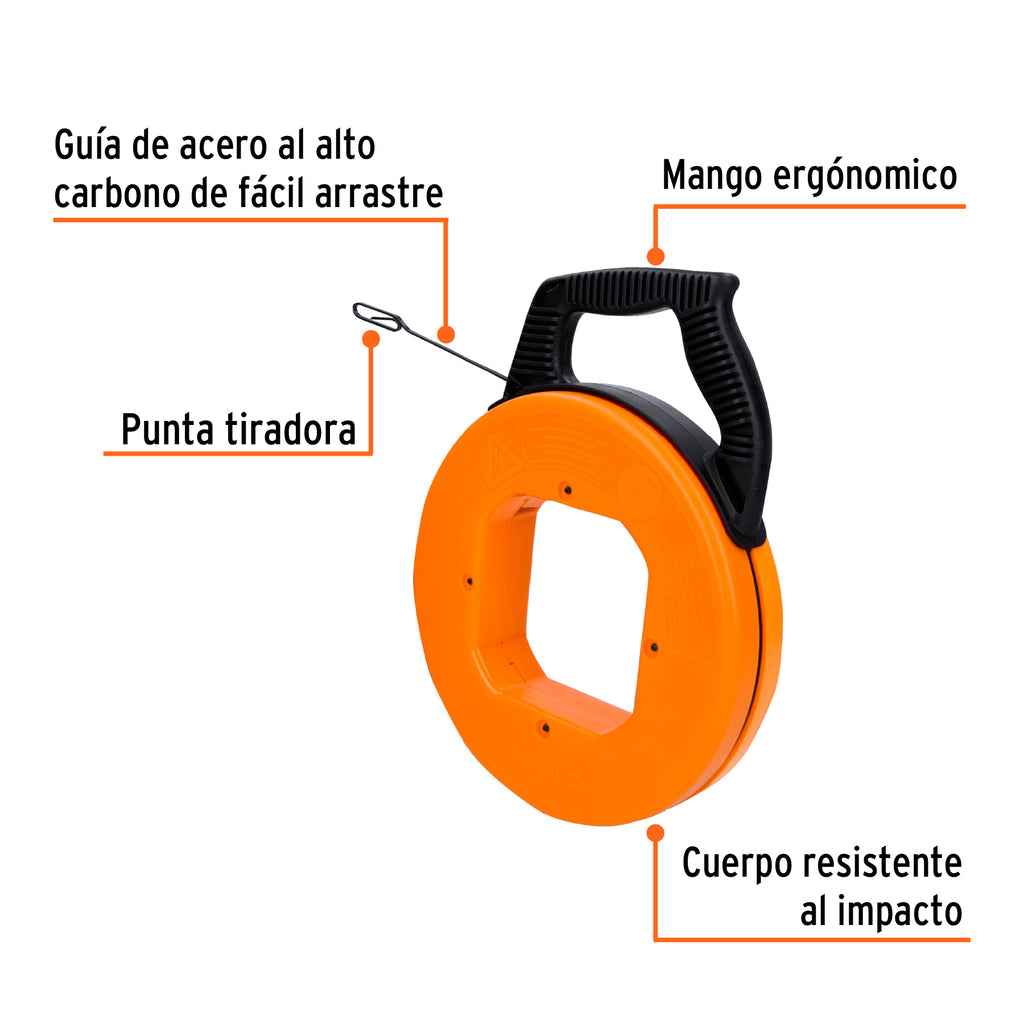 Guía de acero de 15 m para cable, TRUPER GUIA-15 (17751)