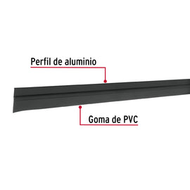 Guardapolvo fijo de 100 cm, negro, HERMEX GUPO-100N (43033)