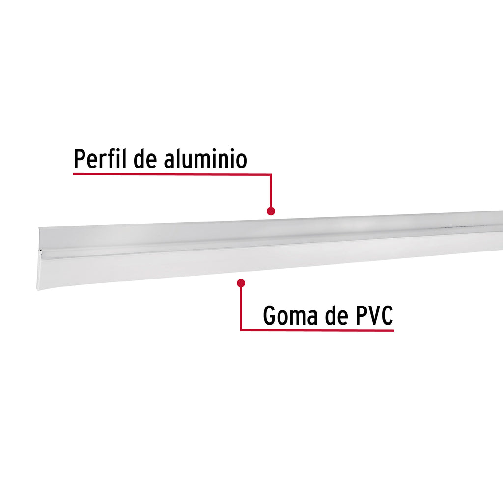 Guardapolvo fijo de 120 cm, aluminio, HERMEX GUPO-120A (43034)