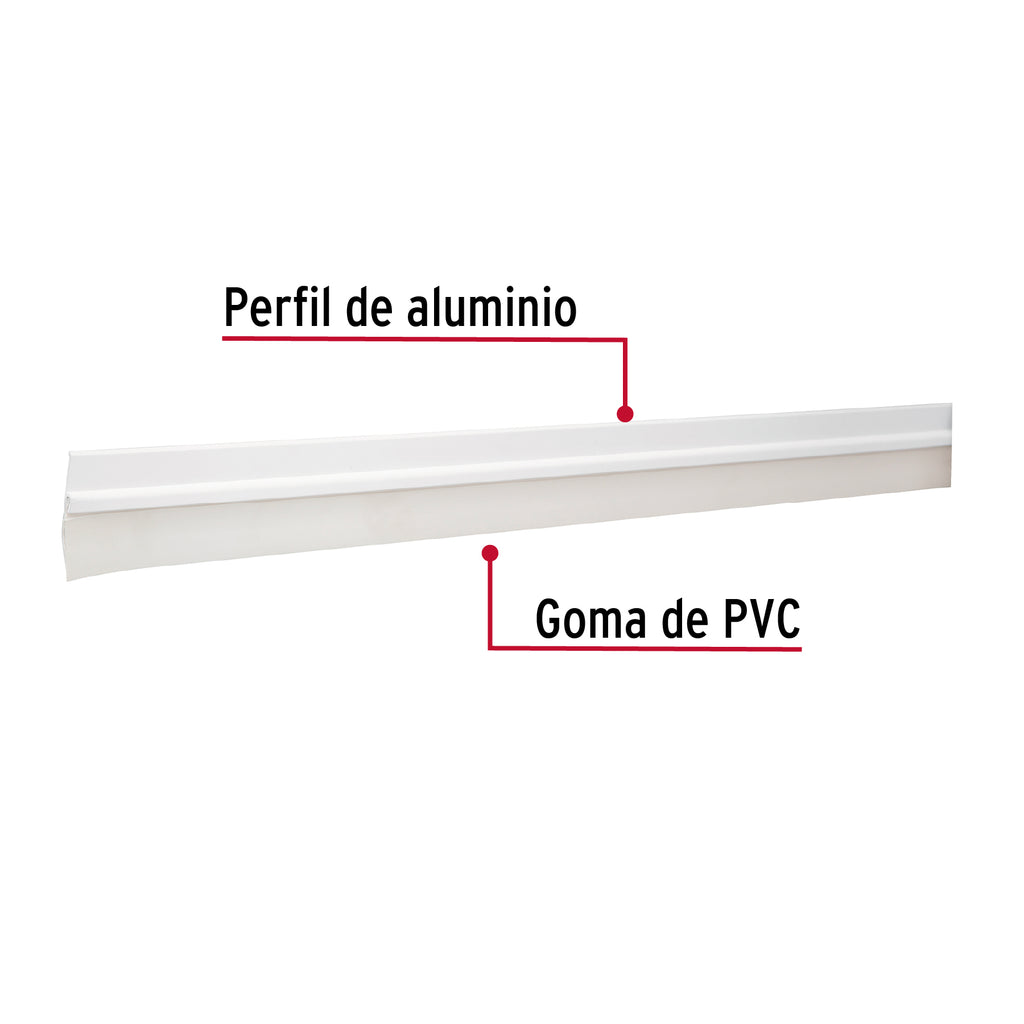 Guardapolvo fijo de 120 cm, blanco, HERMEX GUPO-120B (43035)