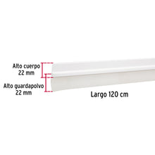 Cargar imagen en el visor de la galería, Guardapolvo fijo de 120 cm, blanco, HERMEX GUPO-120B (43035)