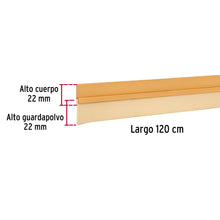 Cargar imagen en el visor de la galería, Guardapolvo fijo de 120 cm, dorado, HERMEX GUPO-120D (43036)