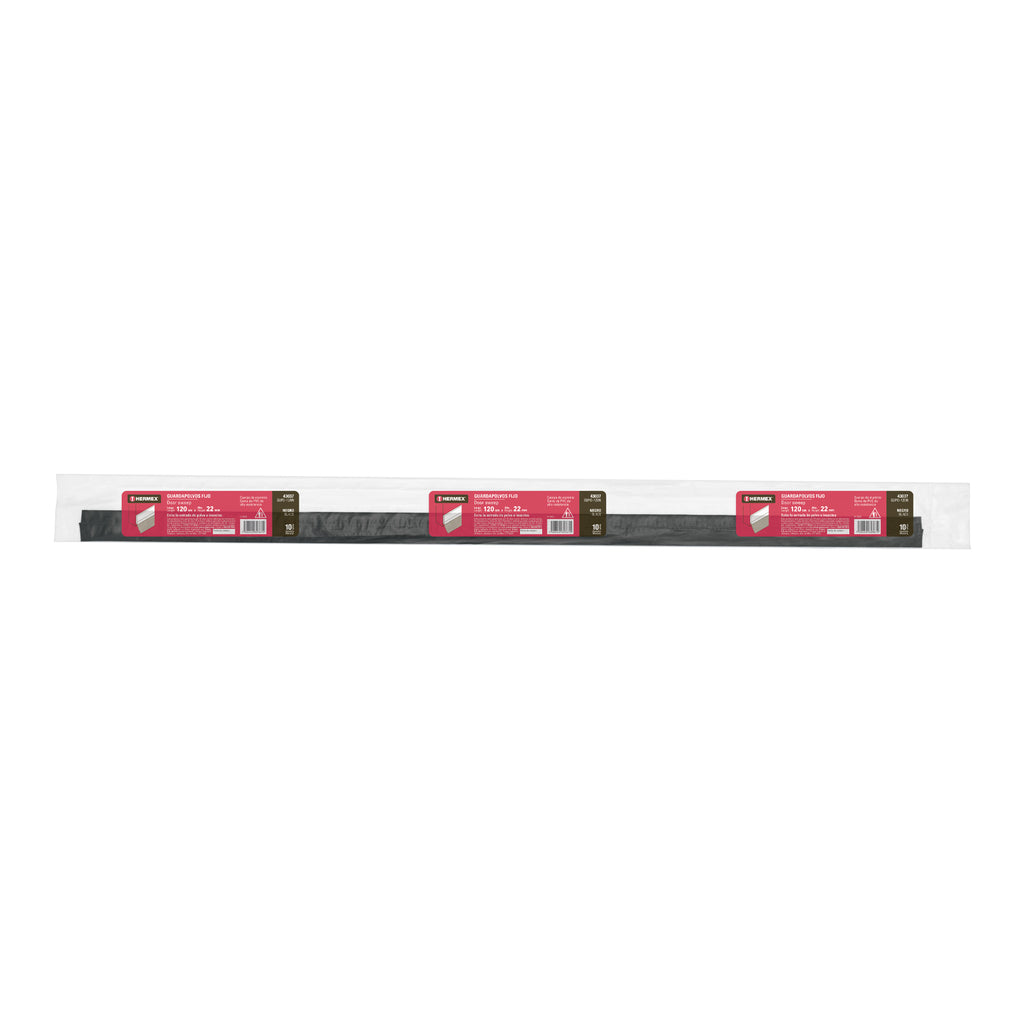 Guardapolvo fijo de 120 cm, negro, HERMEX GUPO-120N (43037)