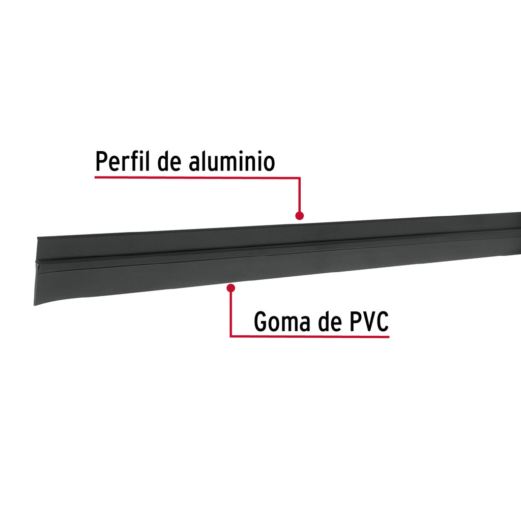 Guardapolvo fijo de 120 cm, negro, HERMEX GUPO-120N (43037)