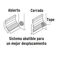 Cargar imagen en el visor de la galería, Guardapolvo automático 90 cm aluminio, HERMEX GUPO-90AA (49883)