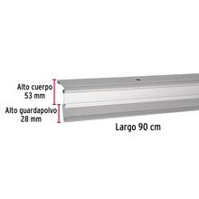 Cargar imagen en el visor de la galería, Guardapolvo automático 90 cm aluminio, HERMEX GUPO-90AA (49883)