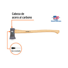 Cargar imagen en el visor de la galería, Hacha Boy 2-1/4 lb, mango de hickory 28&quot;, TRUPER HB-2-1/4M (14956)