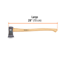 Cargar imagen en el visor de la galería, Hacha Boy 2-1/4 lb, mango de hickory 28&quot;, TRUPER HB-2-1/4M (14956)