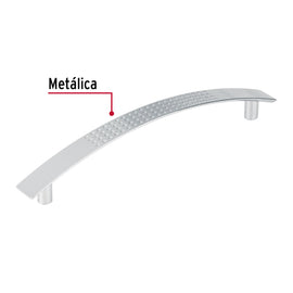 Jaladera para mueble metálica de 128mm estilo 