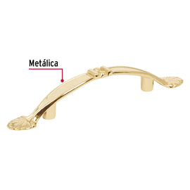 Jaladera para mueble metálica de 76 mm estilo 