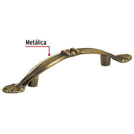 Jaladera para mueble metálica de 76 mm estilo 