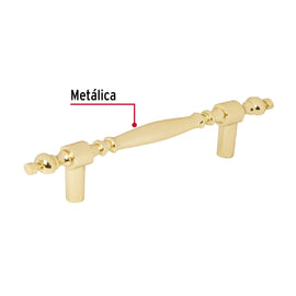 Jaladera para mueble metálica de 76mm estilo 