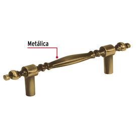 Jaladera para mueble metálica de 76 mm estilo 
