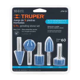 Juego de 5 piedras montadas zanco 1/4