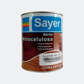 Barniz nitrocelulosa SAYER  LI-0182.30 laca industrial  chocolate wengué 1L