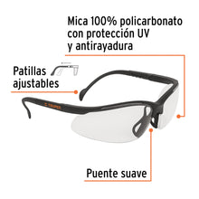 Cargar imagen en el visor de la galería, Lentes de seguridad transparentes, TRUPER LEDE-ST (14301)