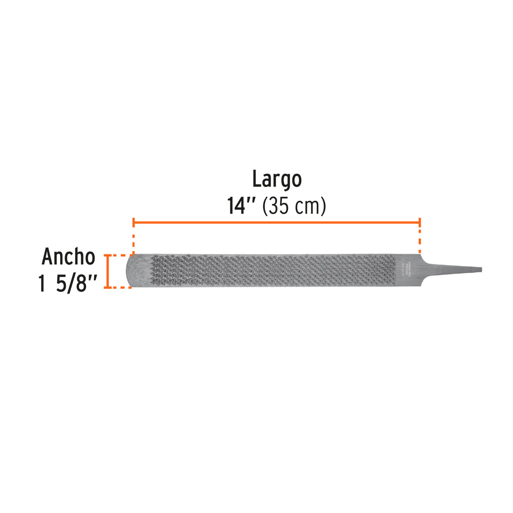 Lima escofina para herrar con zanco 14", TRUPER LEHE-14 (15208)