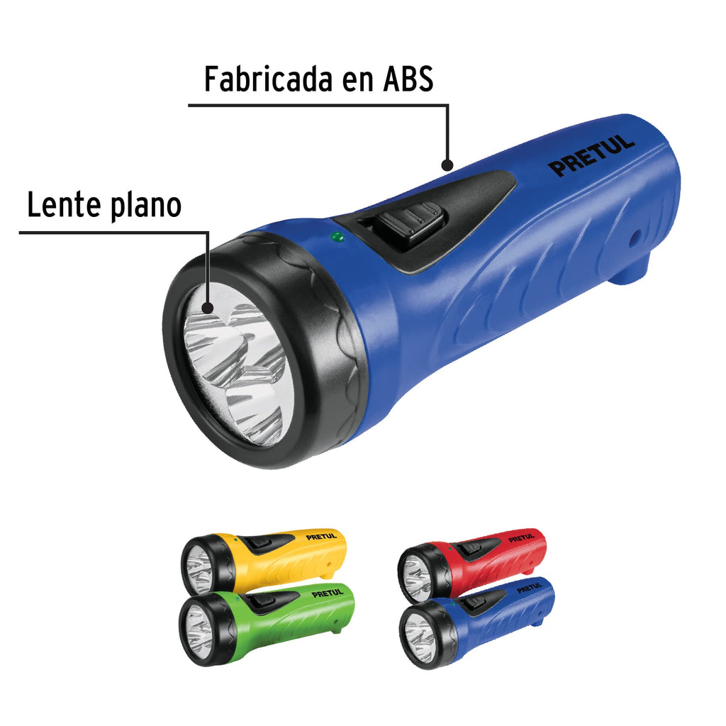 Linterna recargable de LED, 10 lúmenes, PRETUL LIRE-3CG (28021)