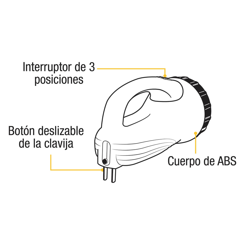 Linterna recargable de Led, 100 lúmenes, PRETUL LIRE-70P (26075)