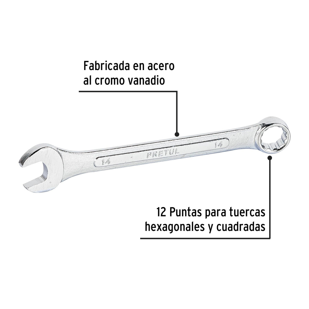 Llave inglesa 14 mm x 180 mm de largo, Pretul 2014MP (219089)