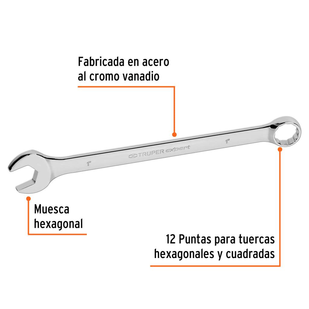 Llave inglesa 1" x 355 mm de largo, TRUPER Expert LL-2032 (15602)