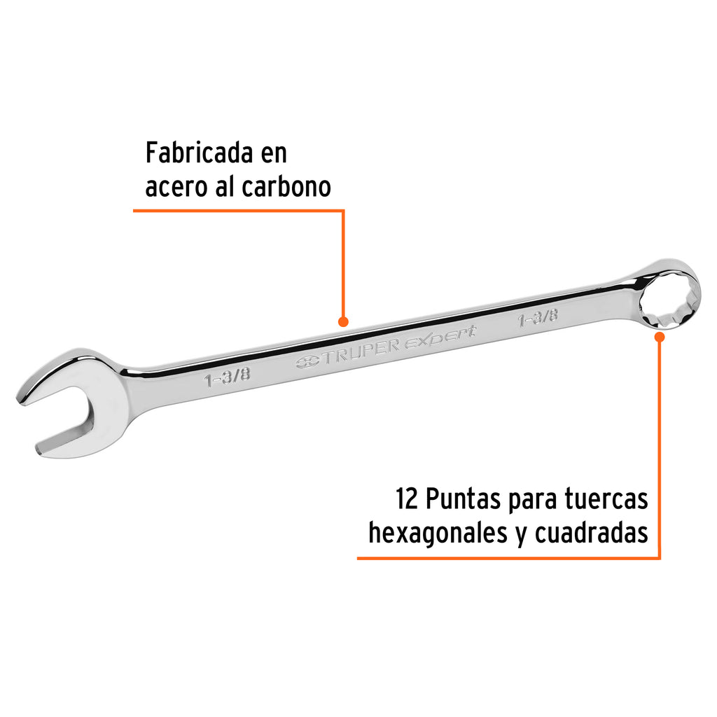 Llave inglesa 1-3/8" x 454 mm de largo, TRUPER Expert LL-2044 (15607)