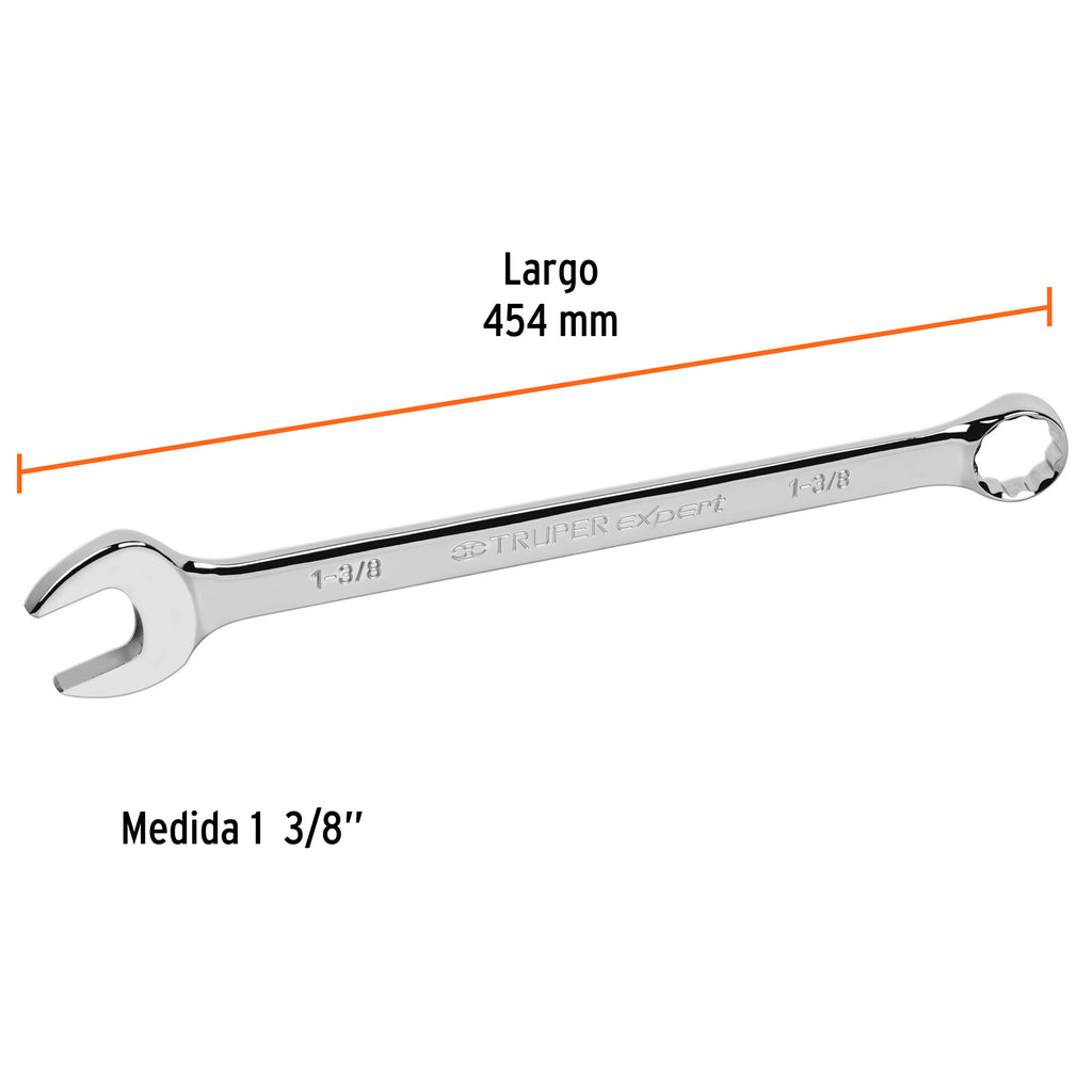 Llave inglesa 1-3/8" x 454 mm de largo, TRUPER Expert LL-2044 (15607)