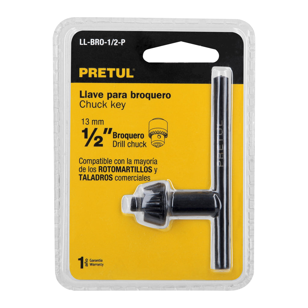 Llave para broquero de 1/2", PRETUL  LL-BRO-1/2-P (27036)