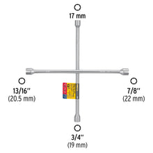 Cargar imagen en el visor de la galería, Llave de cruz para automóviles y camionetas, 18&quot; PRETUL LLCR-18P (21801)