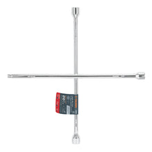 Cargar imagen en el visor de la galería, Llave de cruz 20&quot; pulida y cromada con entrada cuadro 1/2&quot; TRUPER LLCR-20D (18024)