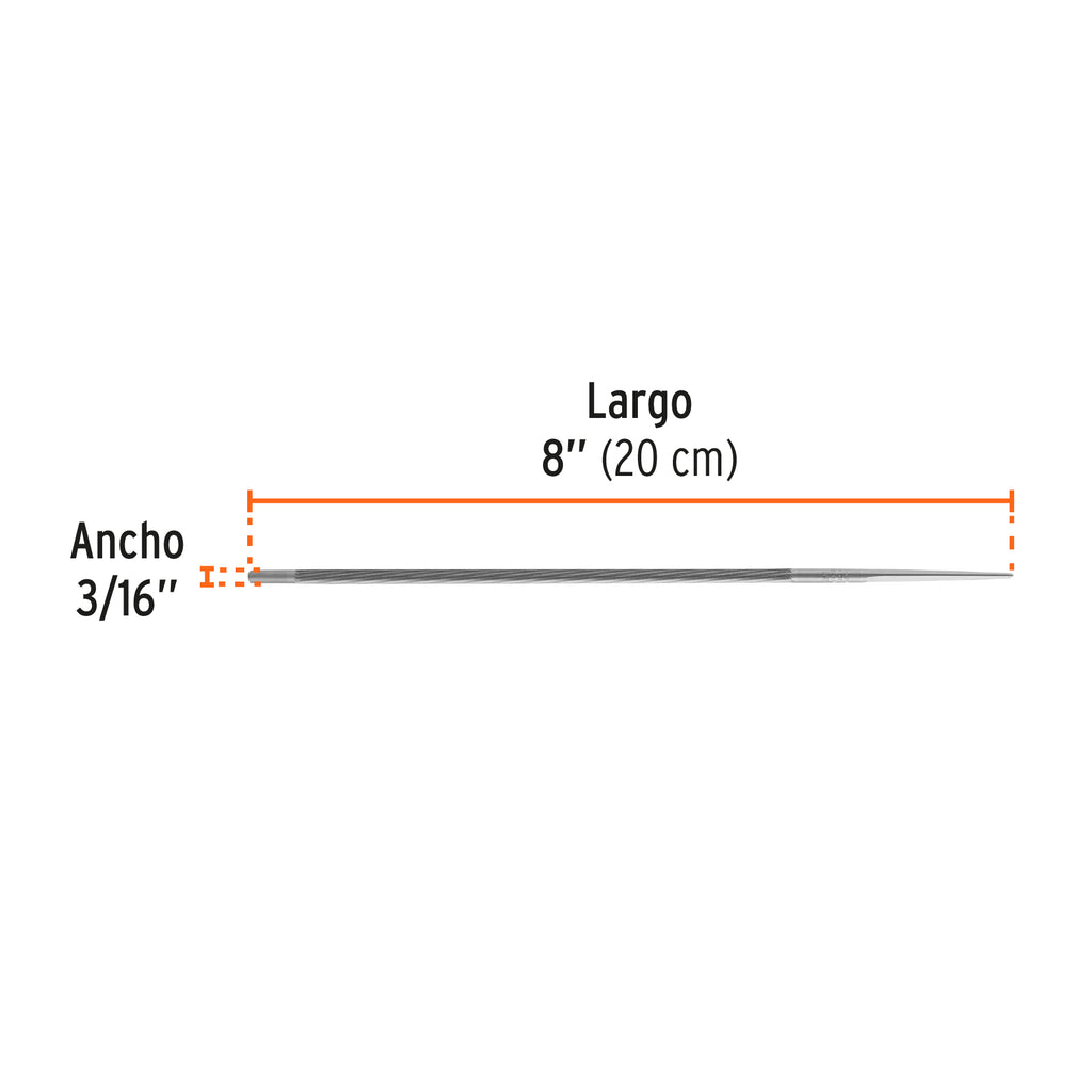 Lima profesional para motosierra, 3/16", TRUPER LMO-3/ 16 X (15166)