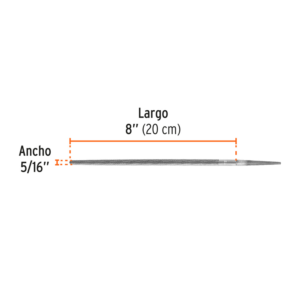 Lima redonda bastarda 8", TRUPER LRB- 8 (15189)