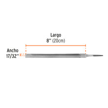 Cargar imagen en el visor de la galería, Lima triangular 8&quot; para machete, 36 dpp, TRUPER LTR-8 (15130)