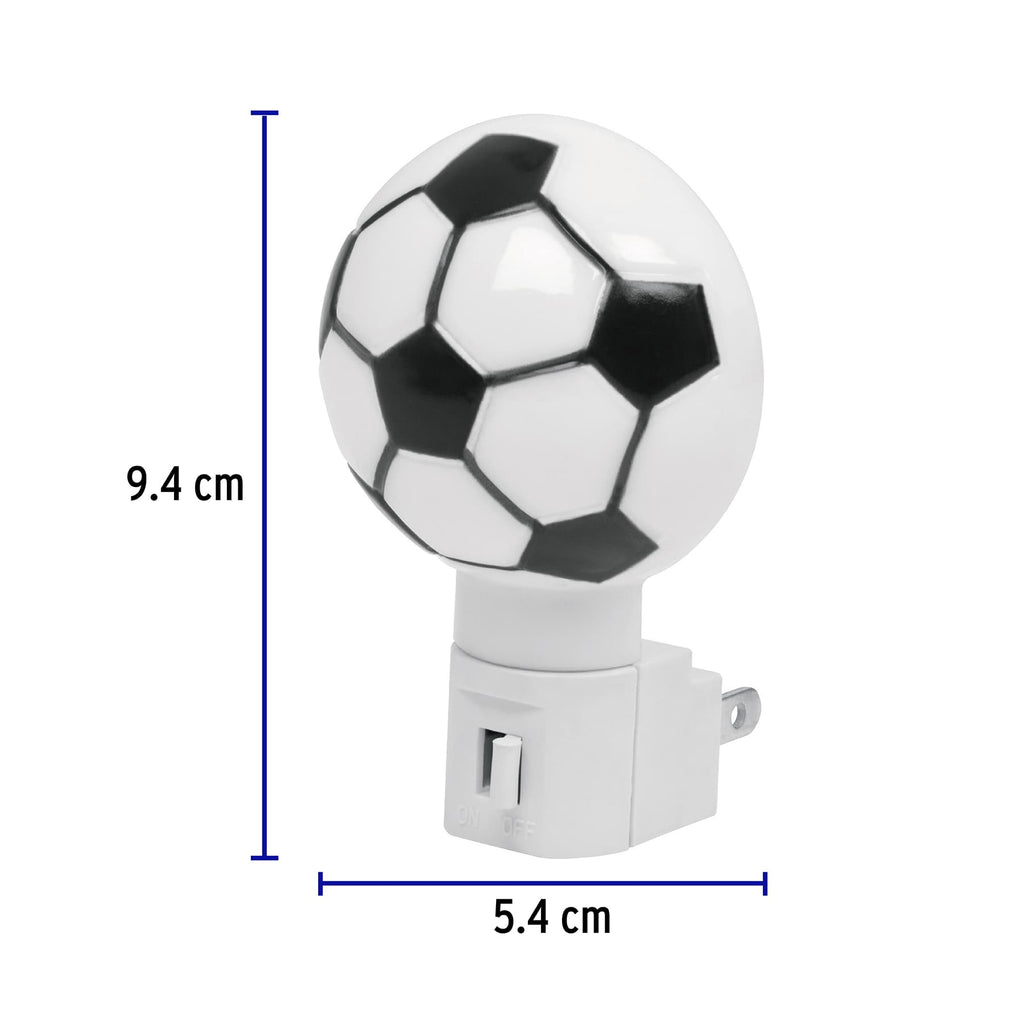 Lampara de noche con lámpara E12, balón soccer, VOLTECK LUZ-04 (46133)