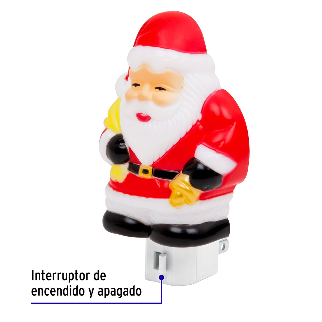 Lampara de noche con lámpara E12, Santa Claus, VOLTECK LUZ-07 (46136)