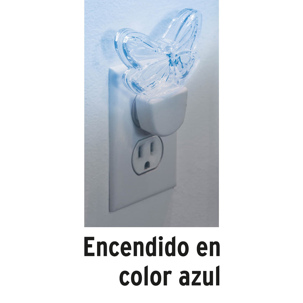 Lampara de noche de LED, mariposa, VOLTECK LUZ-09 (46150)